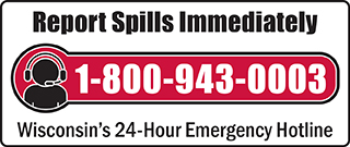 Report spills immediately by calling 1-800-943-0003.