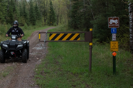 ATV on trail