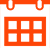 White Calendar Icon with Orange Background